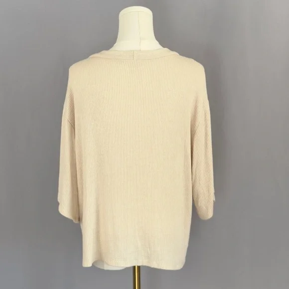 Cream Button-Up Women's Sweater - Picture 3 of 4